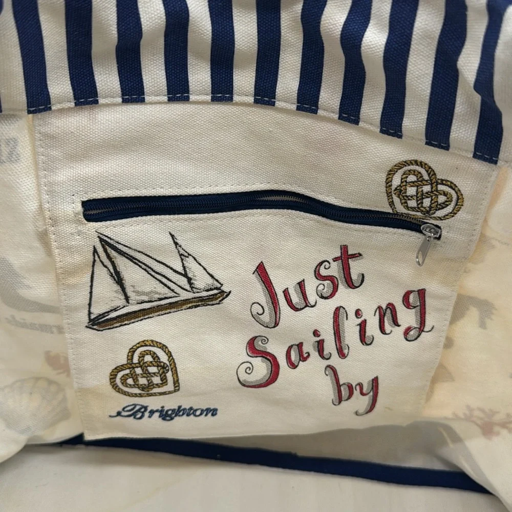Brighton Sailing Canvas Large Tote Bag TOT7405